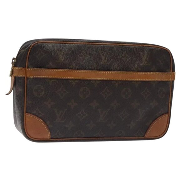 LOUIS VUITTON Monogram Compiegne 28 Clutch Bag - Picture 1 of 16